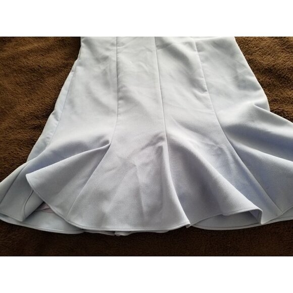 LIKELY Womens Halter Style Flared Carolyn Dress Periwinkle Blue Crepe Size 12 - Picture 8 of 16